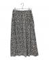 KAGURE（カグレ）の古着「モノトーンプリントスカート」｜ブラック
