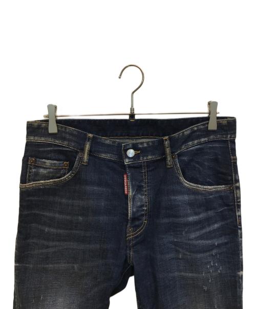 DSQUARED2（ディースクエアード）DSQUARED2 (ディースクエアード) SKATER JEAN インディゴ サイズ:48の古着・服飾アイテム