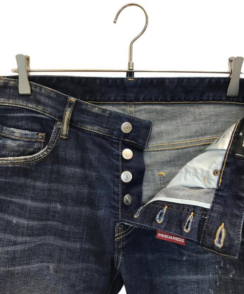DSQUARED2（ディースクエアード）DSQUARED2 (ディースクエアード) SKATER JEAN インディゴ サイズ:48の古着・服飾アイテム