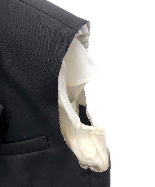 TOGA ARCHIVES（トーガアーカイブス）TOGA ARCHIVES (トーガアーカイブス) レイヤードベスト ブラック×ホワイト サイズ:36の古着・服飾アイテム