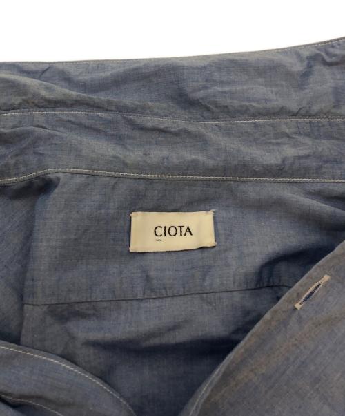 CIOTA（シオタ）CIOTA (シオタ) スビンコットン タイプライター レギュラーカラーシャツ ブルー サイズ:4の古着・服飾アイテム