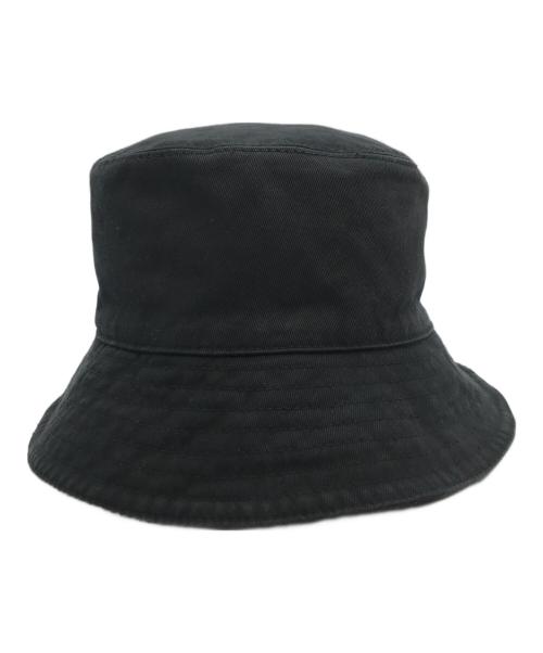 MIU MIU（ミュウミュウ）MIU MIU (ミュウミュウ) ドリル バケットハット ブラック サイズ:Sの古着・服飾アイテム