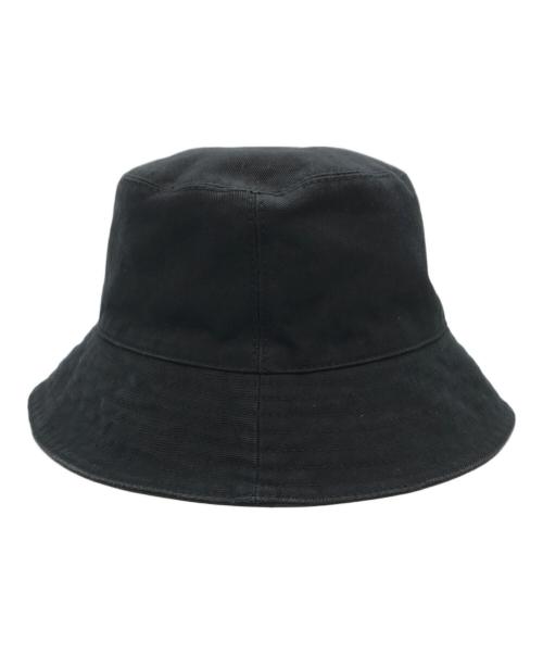 MIU MIU（ミュウミュウ）MIU MIU (ミュウミュウ) ドリル バケットハット ブラック サイズ:Sの古着・服飾アイテム