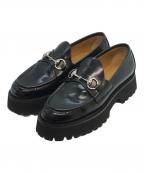 GUCCIグッチ）の古着「ホースビット付き ウィメンズ ローファー」｜ブラック