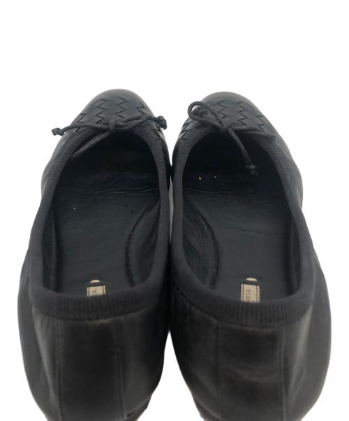 BOTTEGA VENETA（ボッテガベネタ）BOTTEGA VENETA (ボッテガベネタ) バレエパンプス ブラック サイズ:34 1/2の古着・服飾アイテム