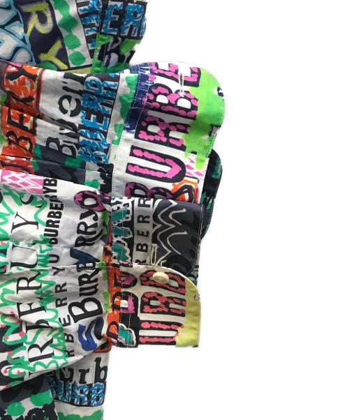 BURBERRY（バーバリー）BURBERRY (バーバリー) 総柄プリントシャツ グリーン サイズ:XLの古着・服飾アイテム