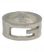 GUCCIグッチ）の古着「ブランテッドGリング」｜シルバー