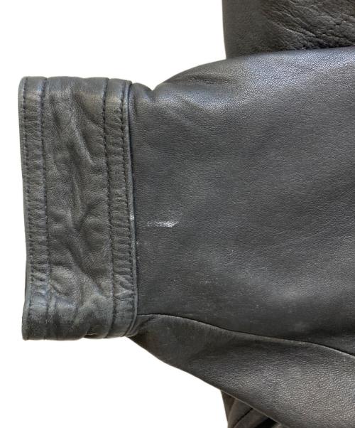 D'HOMME A HOMME（ドムアオム）D'HOMME A HOMME (ドムアオム) シープレザージャケット ブラック サイズ:Lの古着・服飾アイテム