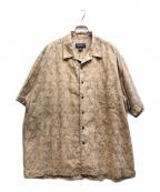 Eddie Bauerエディーバウアー）の古着「コットンリネン半袖シャツ」｜ブラウン