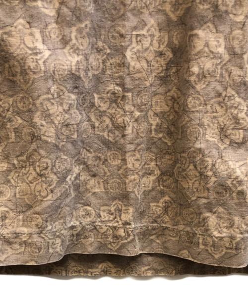 Eddie Bauer（エディーバウアー）Eddie Bauer (エディーバウアー) コットンリネン半袖シャツ ブラウン サイズ:Lの古着・服飾アイテム