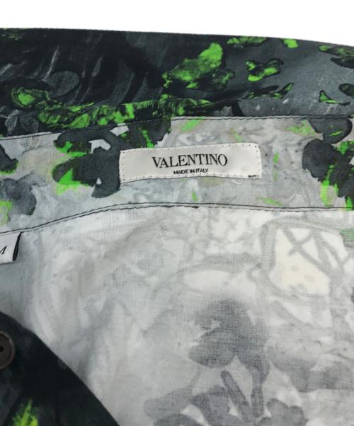 VALENTINO（ヴァレンティノ）VALENTINO (ヴァレンティノ) 総柄半袖シャツ ブラック サイズ:Mの古着・服飾アイテム