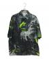 VALENTINO（ヴァレンティノ）の古着「総柄半袖シャツ」｜ブラック
