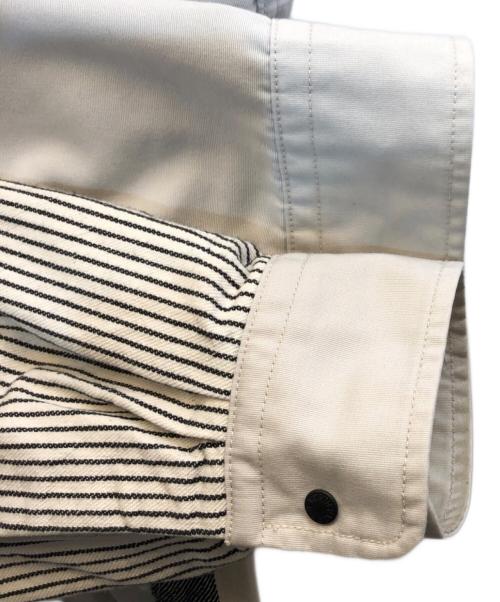 THE NORTHFACE PURPLELABEL（ザ・ノースフェイス パープルレーベル）THE NORTHFACE PURPLELABEL (ザ・ノースフェイス パープルレーベル) Plaid Patchwork Shirt グレー サイズ:Lの古着・服飾アイテム