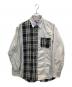 THE NORTHFACE PURPLELABEL（ザ・ノースフェイス パープルレーベル）の古着「Plaid Patchwork Shirt」｜グレー