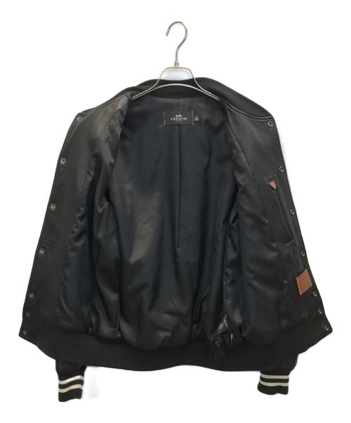 COACH（コーチ）COACH (コーチ) レザースタジャン ブラック サイズ:Sの古着・服飾アイテム