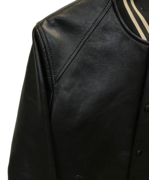 COACH（コーチ）COACH (コーチ) レザースタジャン ブラック サイズ:Sの古着・服飾アイテム
