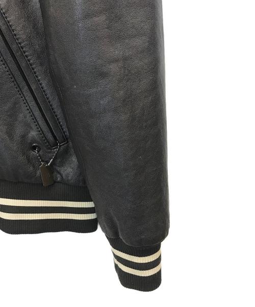 COACH（コーチ）COACH (コーチ) レザースタジャン ブラック サイズ:Sの古着・服飾アイテム