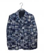 POLO RALPH LAURENポロ・ラルフローレン）の古着「パッチワークテーラードジャケット」｜ブルー