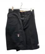 Dickies×FACETASMディッキーズ×ファセッタズム）の古着「ラップコットンハーフパンツ」｜ブラック
