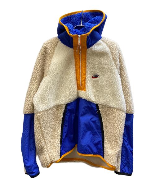 NIKE（ナイキ）NIKE (ナイキ) ハーフジップフーディ ウィンター イエロー×ブルー サイズ:Lの古着・服飾アイテム