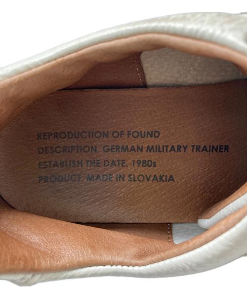 reproduction of found（リプロダクションオブファウンド）reproduction of found (リプロダクションオブファウンド) German Military Trainer ホワイト サイズ:39の古着・服飾アイテム