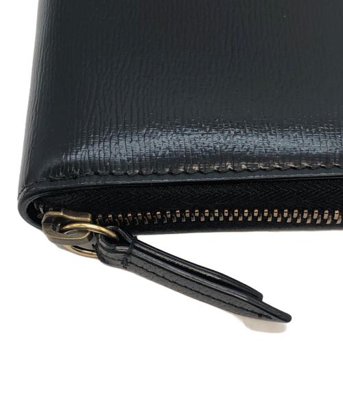 GUCCI（グッチ）GUCCI (グッチ) キングスネークラウンドファスナーウォレット ブラックの古着・服飾アイテム