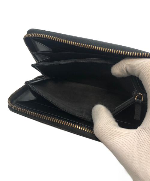 GUCCI（グッチ）GUCCI (グッチ) キングスネークラウンドファスナーウォレット ブラックの古着・服飾アイテム