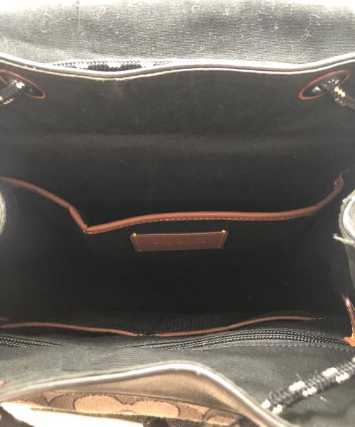 COACH（コーチ）COACH (コーチ) リーグ フラップ バックパック ブラックの古着・服飾アイテム