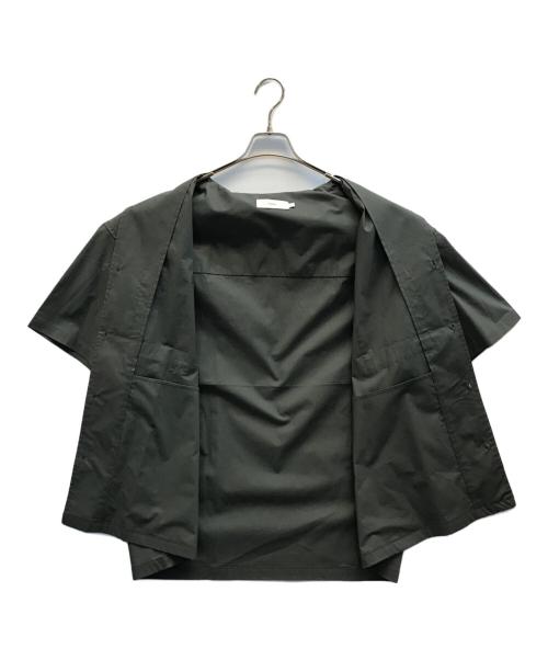 Graphpaper（グラフペーパー）Graphpaper (グラフペーパー) Stretch Typewriter S/S Oversized Box Shirt グレー サイズ:-の古着・服飾アイテム