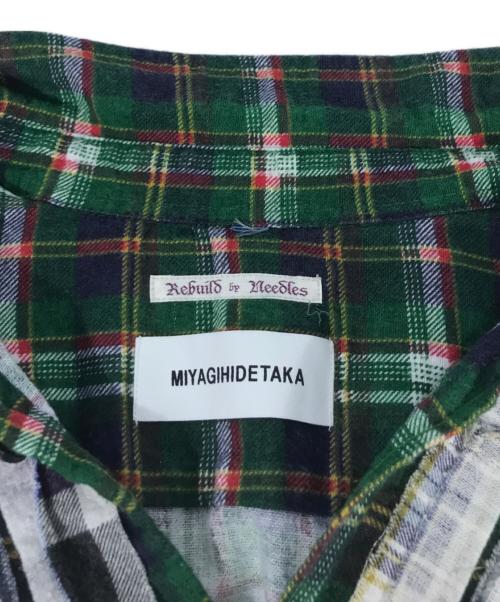Rebuild by Needles（リビルドバイニードルス）Rebuild by Needles (リビルドバイニードルス) MIYAGIHIDETAKA (ミヤギヒデタカ) 再構築シャツ マルチカラー サイズ:-の古着・服飾アイテム