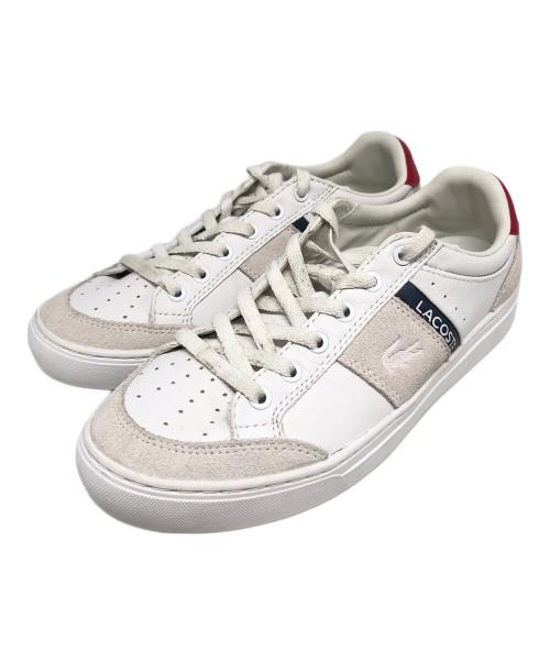 LACOSTE（ラコステ）LACOSTE (ラコステ) COURTLINE(コートライン) ホワイト サイズ:UK7.5の古着・服飾アイテム