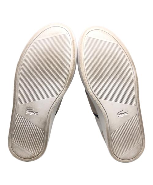 LACOSTE（ラコステ）LACOSTE (ラコステ) COURTLINE(コートライン) ホワイト サイズ:UK7.5の古着・服飾アイテム