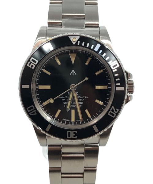 NAVAL WATCH（ナヴァル ウォッチ）NAVAL WATCH (ナヴァル ウォッチ) LOWERCASE (ロウワーケース) Sweep Quartz Diver ブラックの古着・服飾アイテム