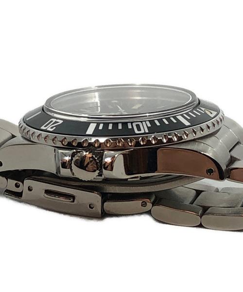 NAVAL WATCH（ナヴァル ウォッチ）NAVAL WATCH (ナヴァル ウォッチ) LOWERCASE (ロウワーケース) Sweep Quartz Diver ブラックの古着・服飾アイテム