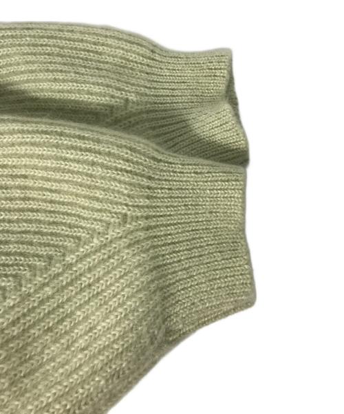 CELINE（セリーヌ）CELINE (セリーヌ) モヘア ショートスリーブニットカーディガン グリーン サイズ:Sの古着・服飾アイテム