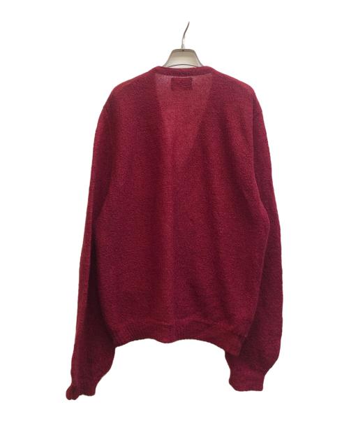 ARROW（アロー）ARROW (アロー) モヘヤウールカーディガン レッド サイズ:Lの古着・服飾アイテム