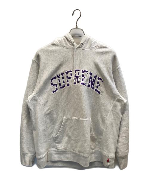 SUPREME（シュプリーム）Supreme (シュプリーム) Hearts Arc Hooded Sweatshirt グレー サイズ:Mの古着・服飾アイテム