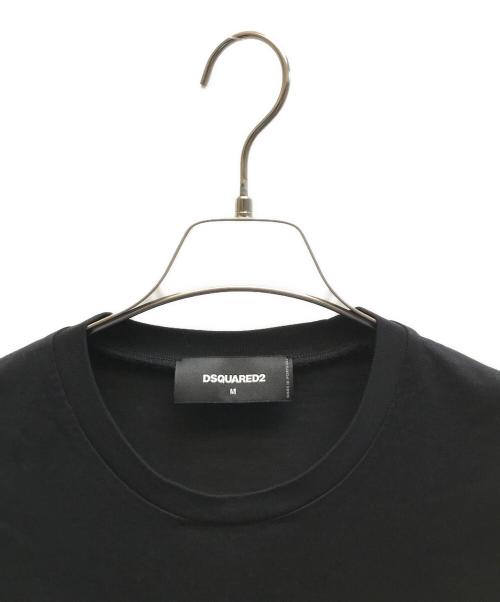 DSQUARED2（ディースクエアード）DSQUARED2 (ディースクエアード) CHIC DAN FITプリントTシャツ ブラック サイズ:Mの古着・服飾アイテム