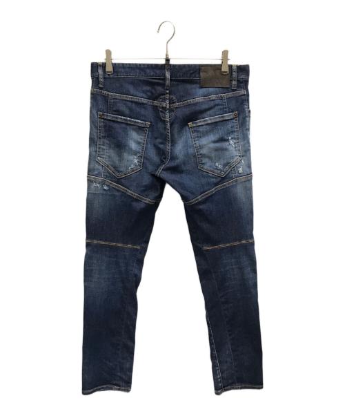 DSQUARED2（ディースクエアード）DSQUARED2 (ディースクエアード) TIDY BIKER JEANS インディゴ サイズ:48の古着・服飾アイテム