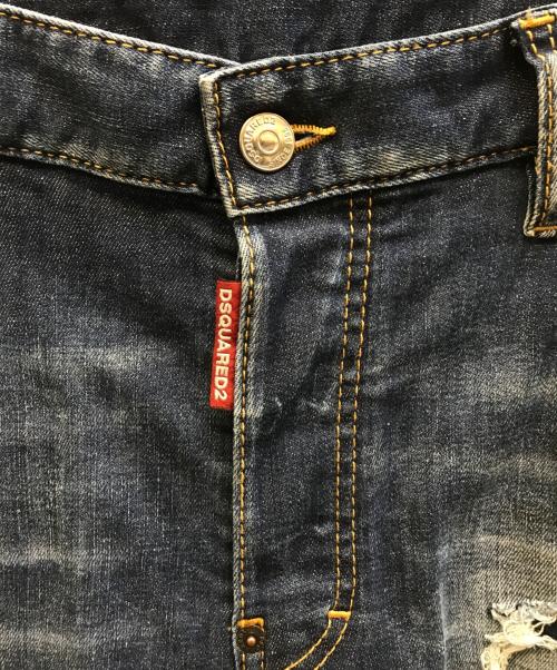 DSQUARED2（ディースクエアード）DSQUARED2 (ディースクエアード) TIDY BIKER JEANS インディゴ サイズ:48の古着・服飾アイテム