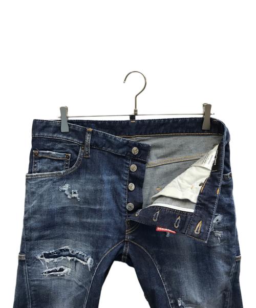 DSQUARED2（ディースクエアード）DSQUARED2 (ディースクエアード) TIDY BIKER JEANS インディゴ サイズ:48の古着・服飾アイテム