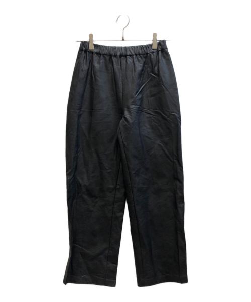 Plage（プラージュ）Plage (プラージュ) フェイクレザーEASY パンツ ブラック サイズ:34 未使用品の古着・服飾アイテム