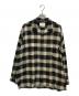 SUGARHILL（シュガーヒル）の古着「OMBRE PLAID LOOSE OPEN COLLAR BLOUSE」｜グレー
