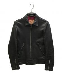 ADDICT CLOTHES（アディクト クローズ）の古着「CENTER-ZIP JACKET (SHEEP)」｜ブラック