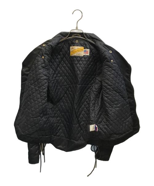 Schott（ショット）Schott (ショット) ナイロンダブルライダースジャケット ブラック サイズ:36の古着・服飾アイテム