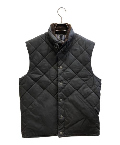 ADDICT CLOTHES（アディクト クローズ）ADDICT CLOTHES (アディクト クローズ) オイルドコットン ダウンベスト ネイビー サイズ:38の古着・服飾アイテム