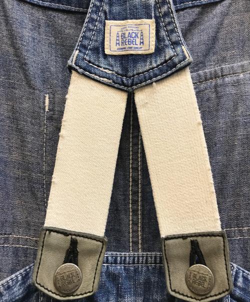 RUDE GALLERY BLACK REBEL（ルードギャラリー ブラックレーベル）RUDE GALLERY BLACK REBEL (ルードギャラリー ブラックレーベル) デニムオーバーオール インディゴ サイズ:-の古着・服飾アイテム