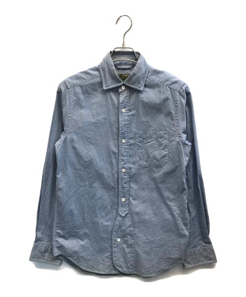 NIGEL CABOURN（ナイジェルケーボン）NIGEL CABOURN (ナイジェルケーボン) 長袖シャツ ブルー サイズ:46の古着・服飾アイテム