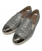 MIU MIUミュウミュウ）の古着「グリッタースリッポン」｜シルバー