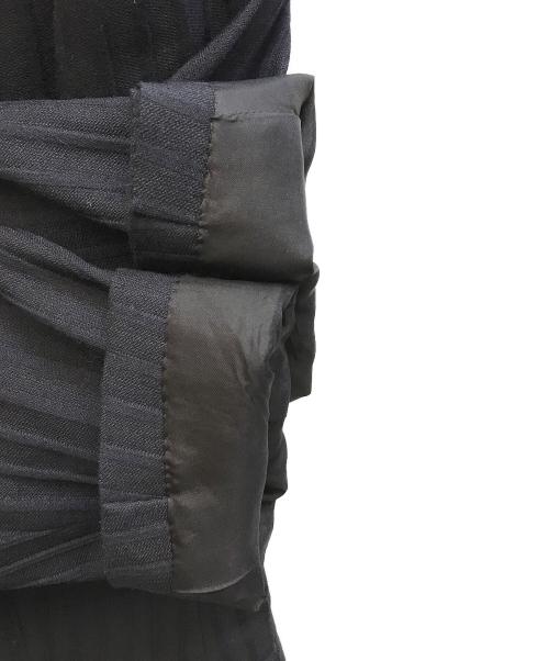 COMME des GARCONS HOMME DEUX（コムデギャルソン オム ドゥ）COMME des GARCONS HOMME DEUX (コムデギャルソン オム ドゥ) ストライプダブルジャケット ブラック サイズ:Mの古着・服飾アイテム